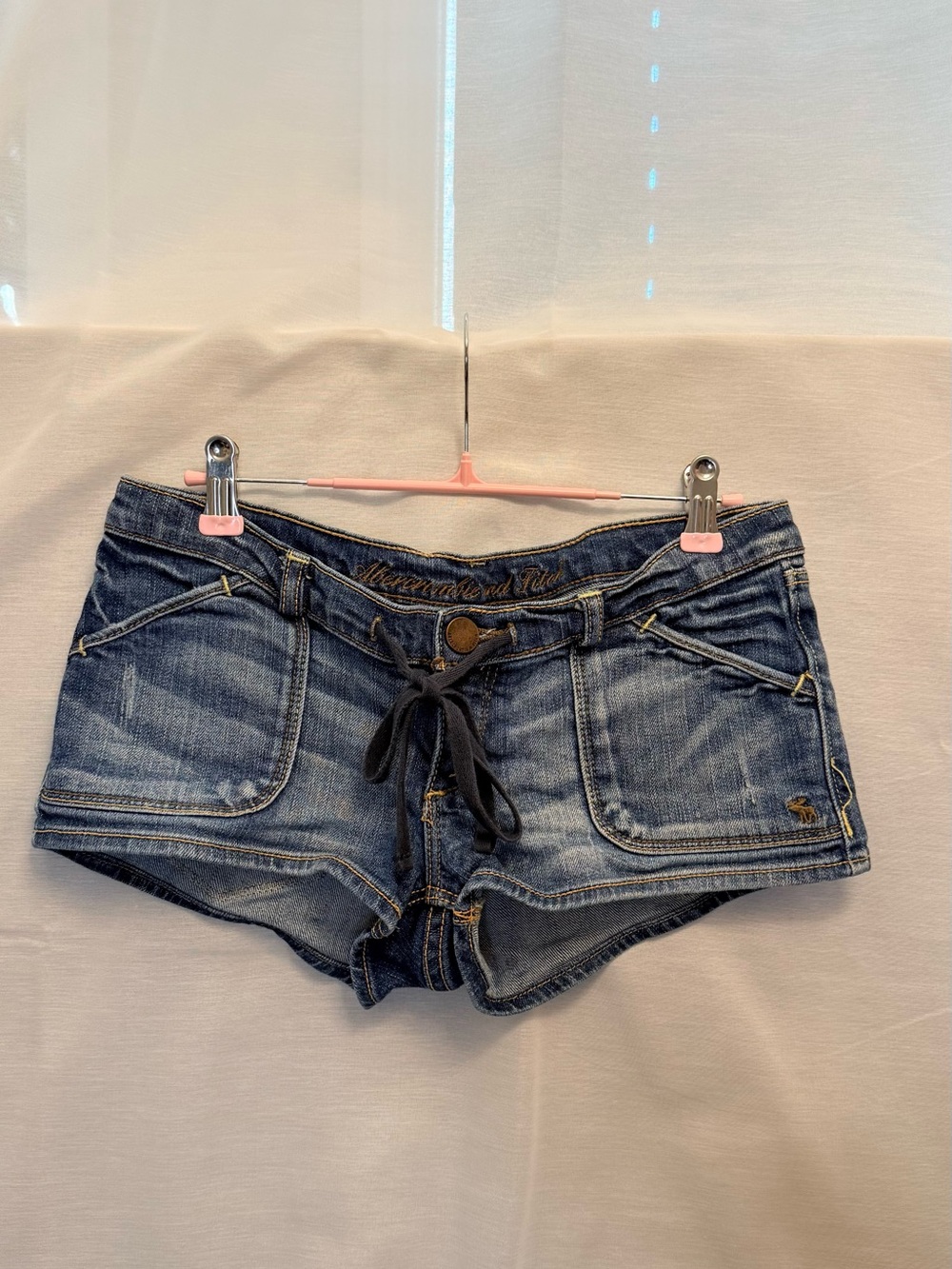 Abercrombie Micro Denim Short with Drawstring